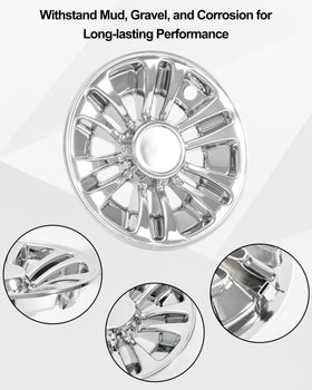 SAUTVS electroplating hub caps four-piece packaging