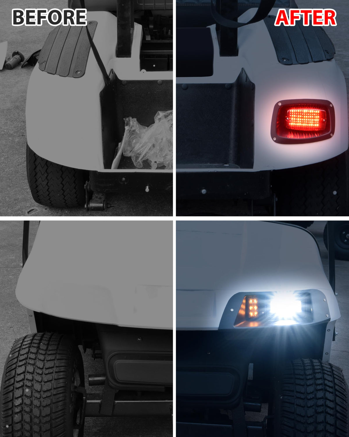 SAUTVS EZGO TXT taillight rear view improves signaling.