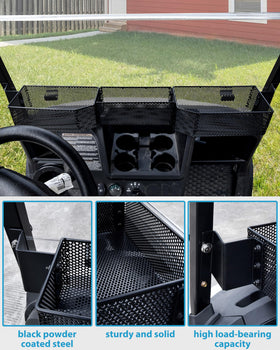 No-drill installation with included brackets makes setup quick.