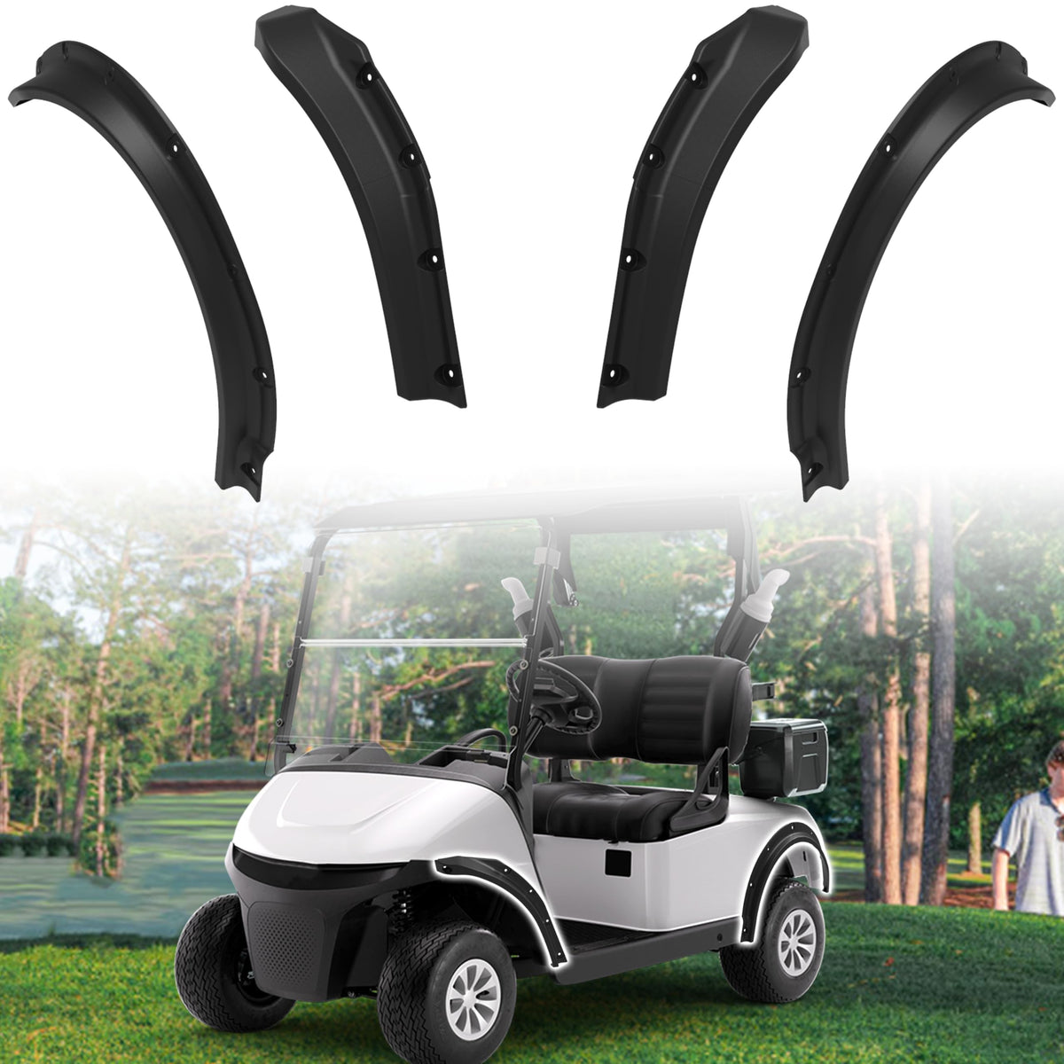 SAUTVS front fender flare for EZ-GO RXV Valor 2025 adds protection and style