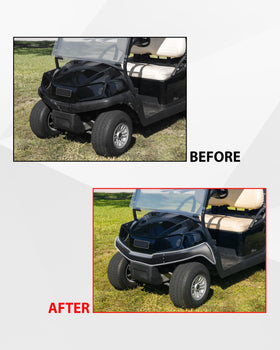 SAUTVS front lip and lower cowl trim enhances the front end with a clean finish.