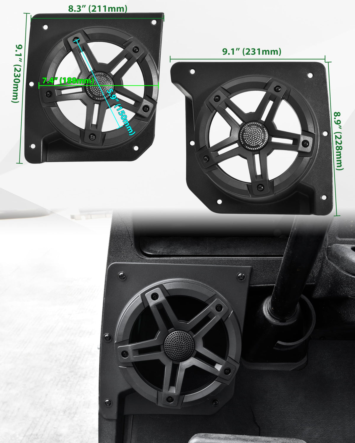 Installation manual included with SAUTVS under-dash speaker pods