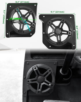 Installation manual included with SAUTVS under-dash speaker pods