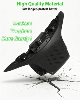 SAUTVS bumper finish in black complements any cart color with a polished appearance.