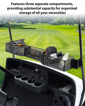 Durable SAUTVS metal basket with black powder coating withstands daily use.