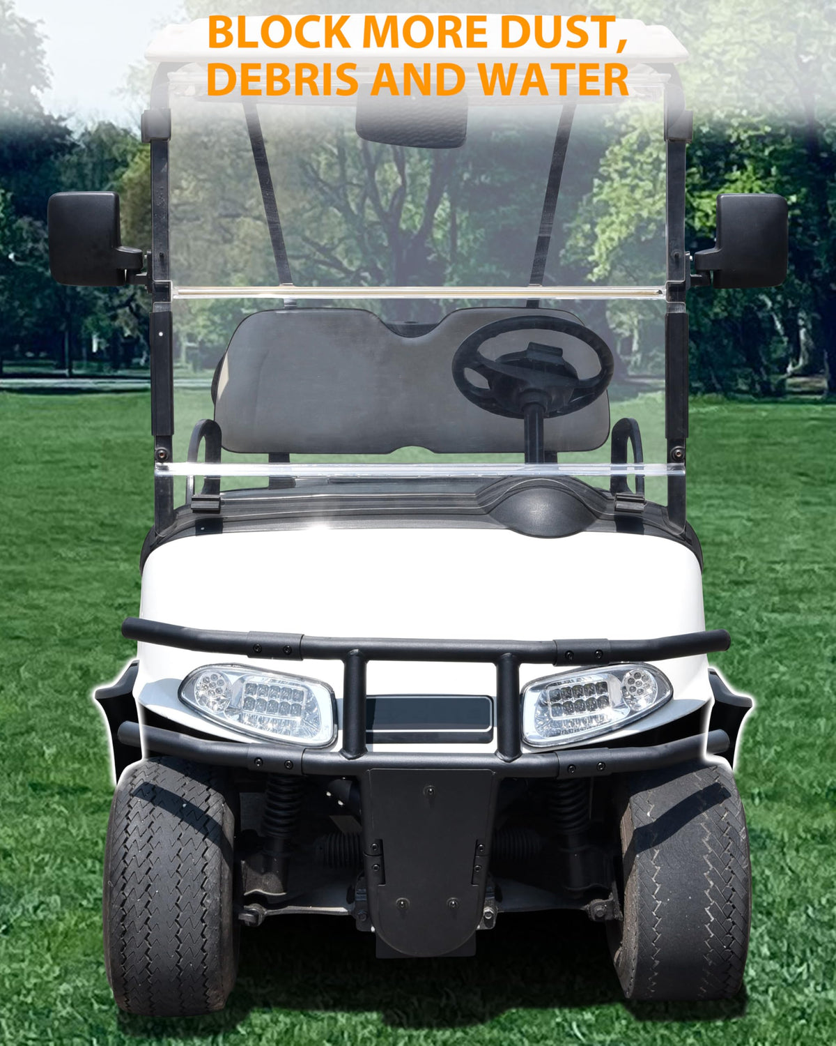 SAUTVS EZGO RXV mud guards kit keeps undercarriage clean and protected.
