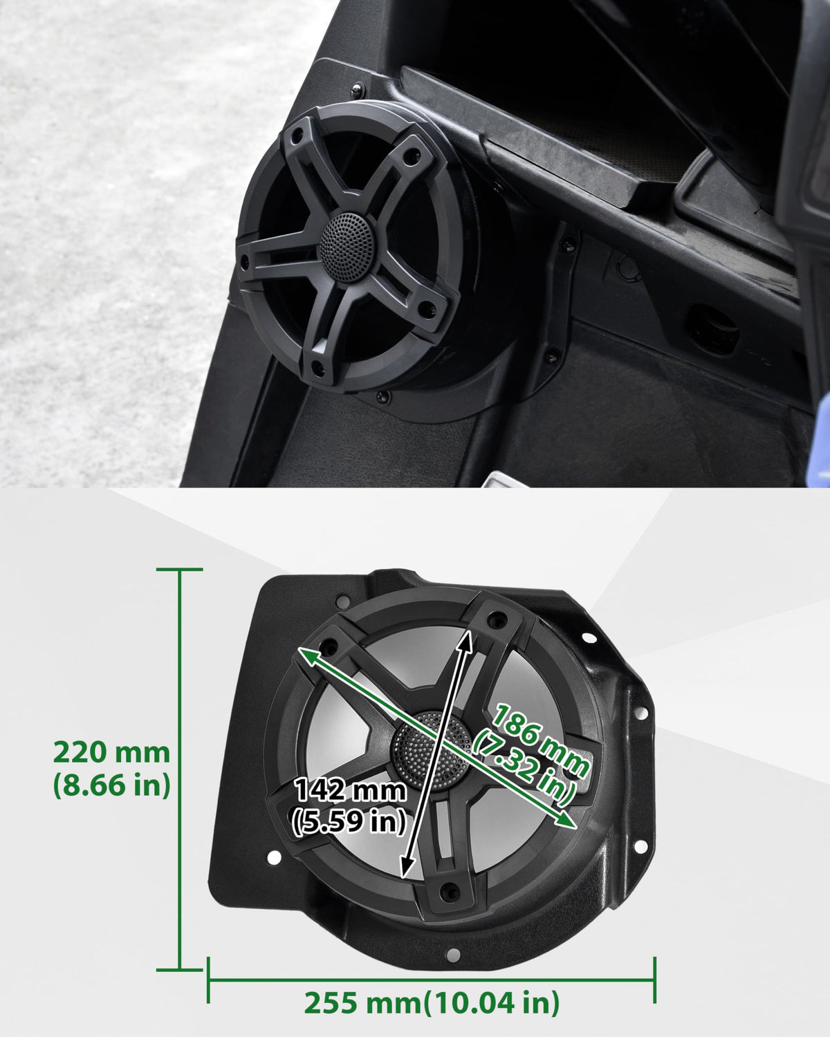 SAUTVS pair includes mounting hardware and manual for quick setup.