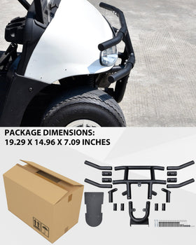 SAUTVS protection-on-trails front guard helps absorb impacts while driving off-road.