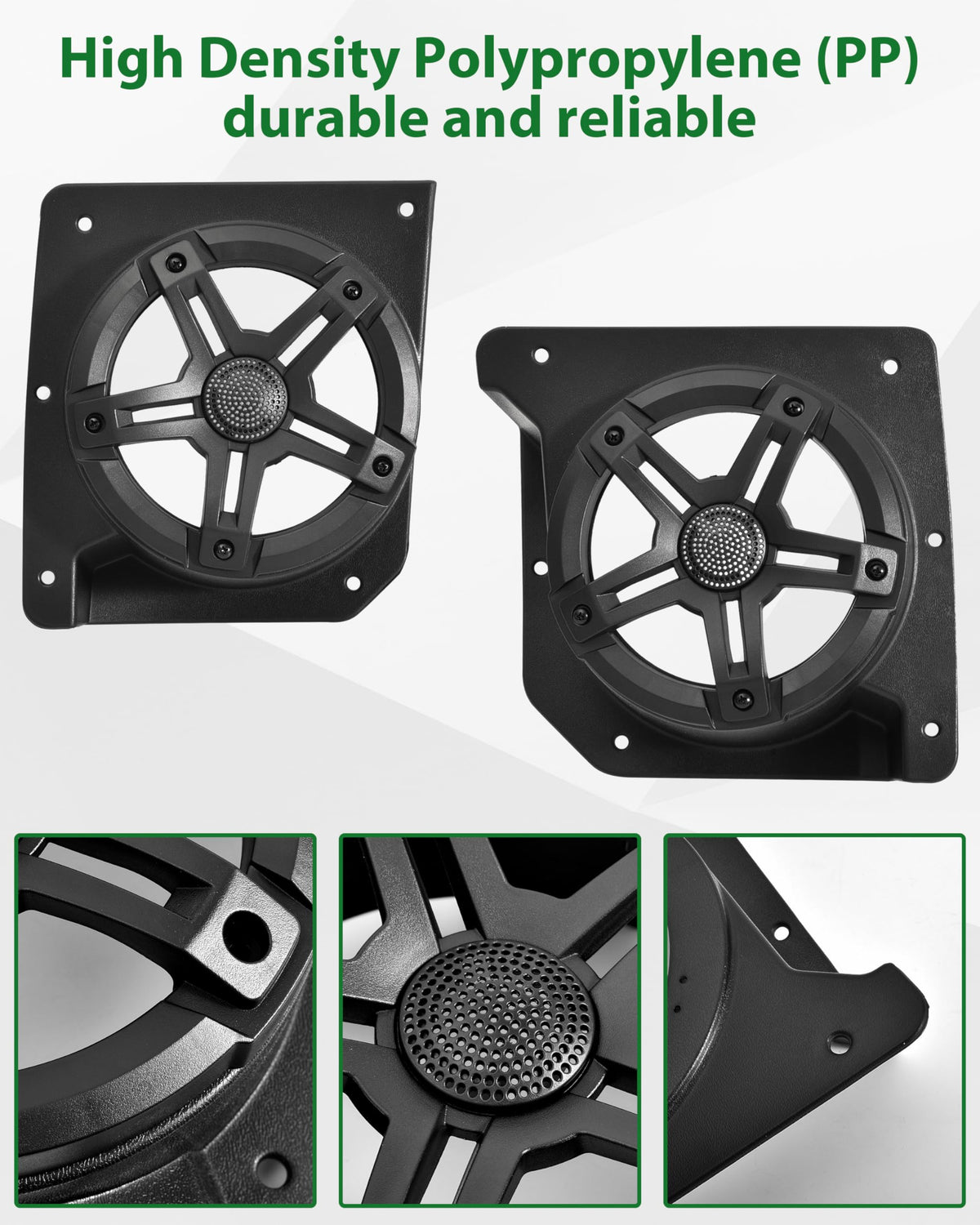 Rugged panel design protects against mud, dirt, sand, and water intrusion