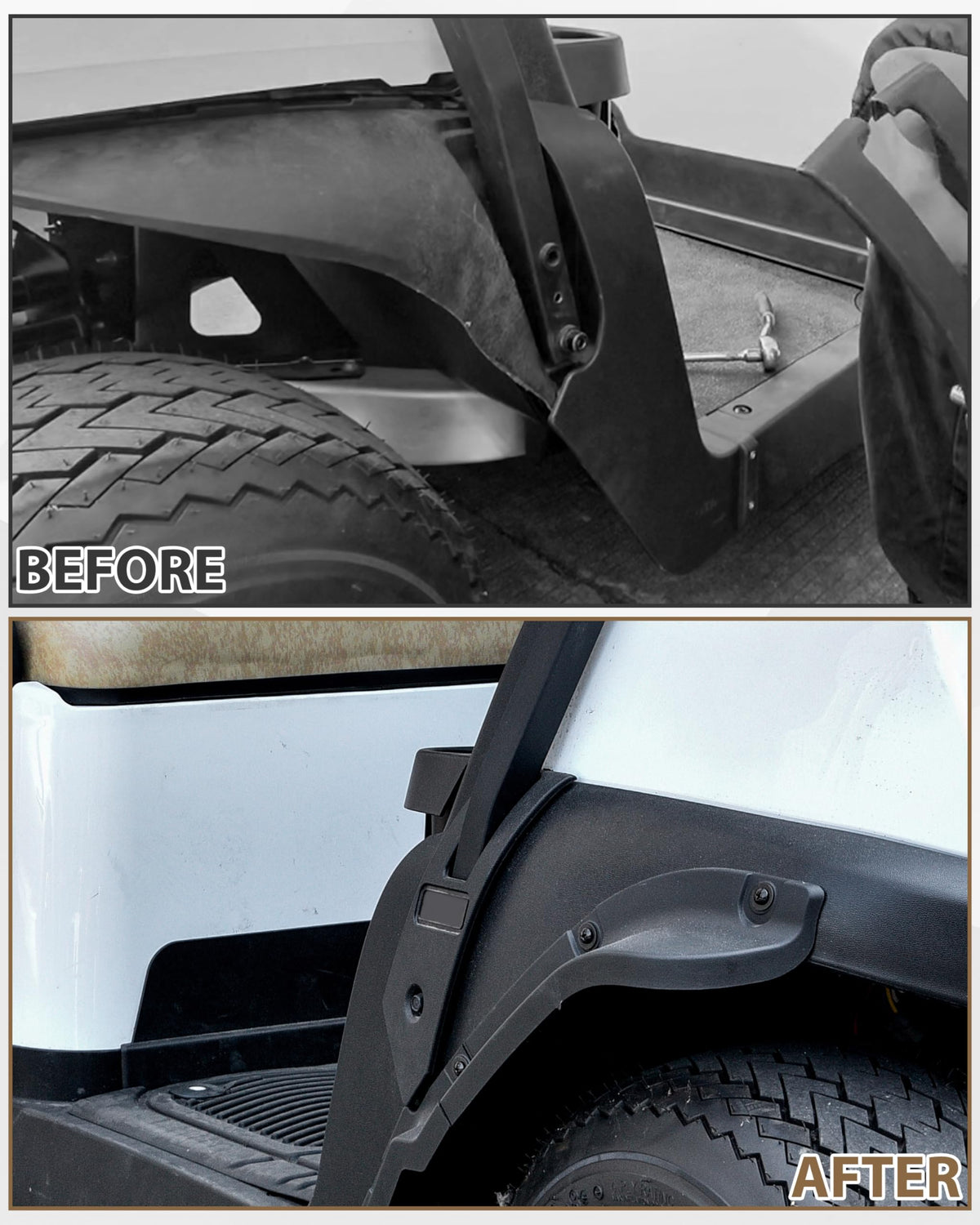 Sautvs right strut cover front canopy improves durability and finish.