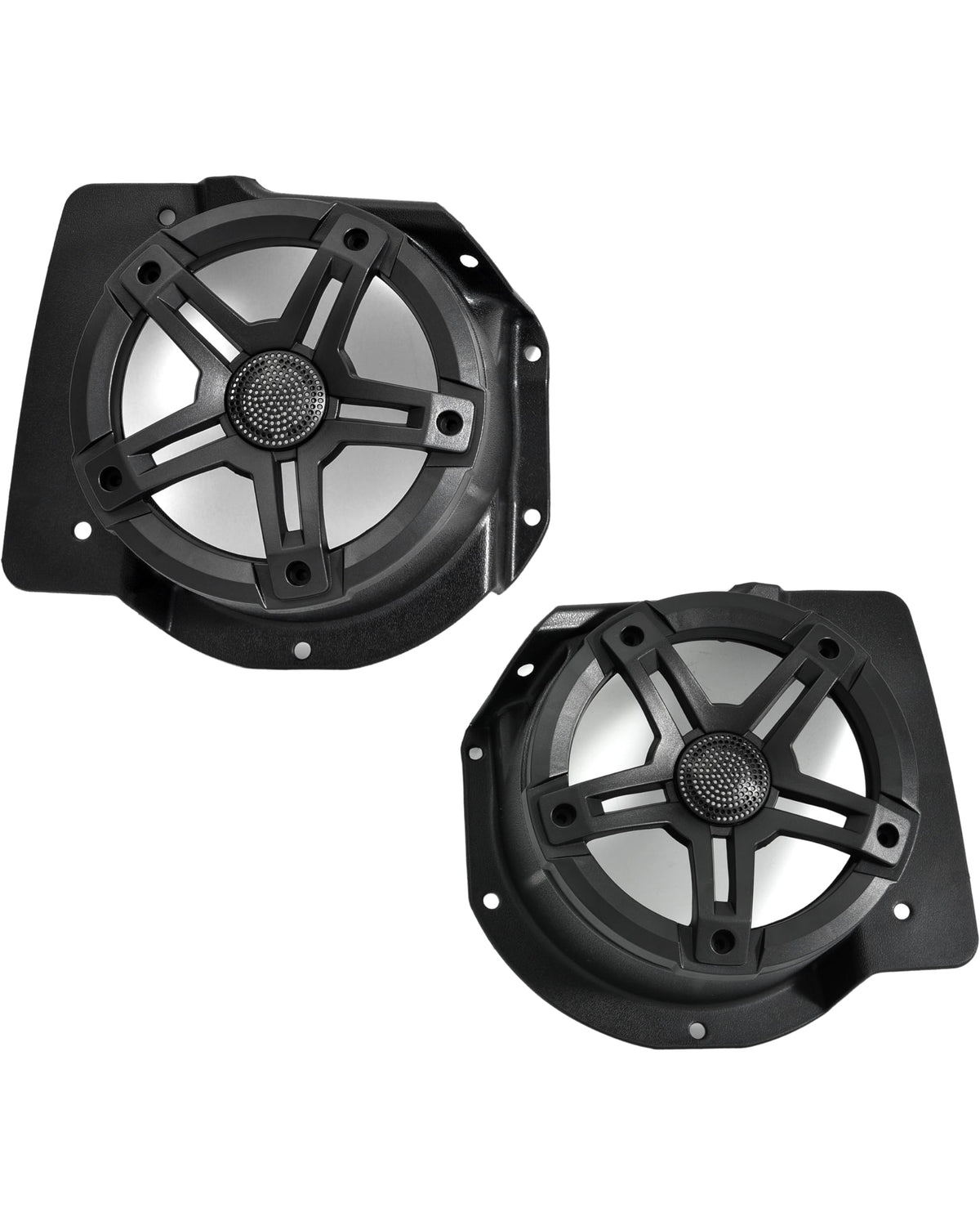 SAUTVS under-dash pods save dashboard space by mounting 6.5-inch speakers.
