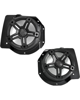 SAUTVS under-dash pods save dashboard space by mounting 6.5-inch speakers.