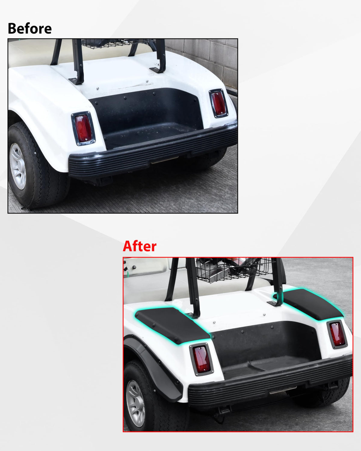 SAUTVS scuff guard passenger-side panel for Club Car DS 1981+ shields against scuffs