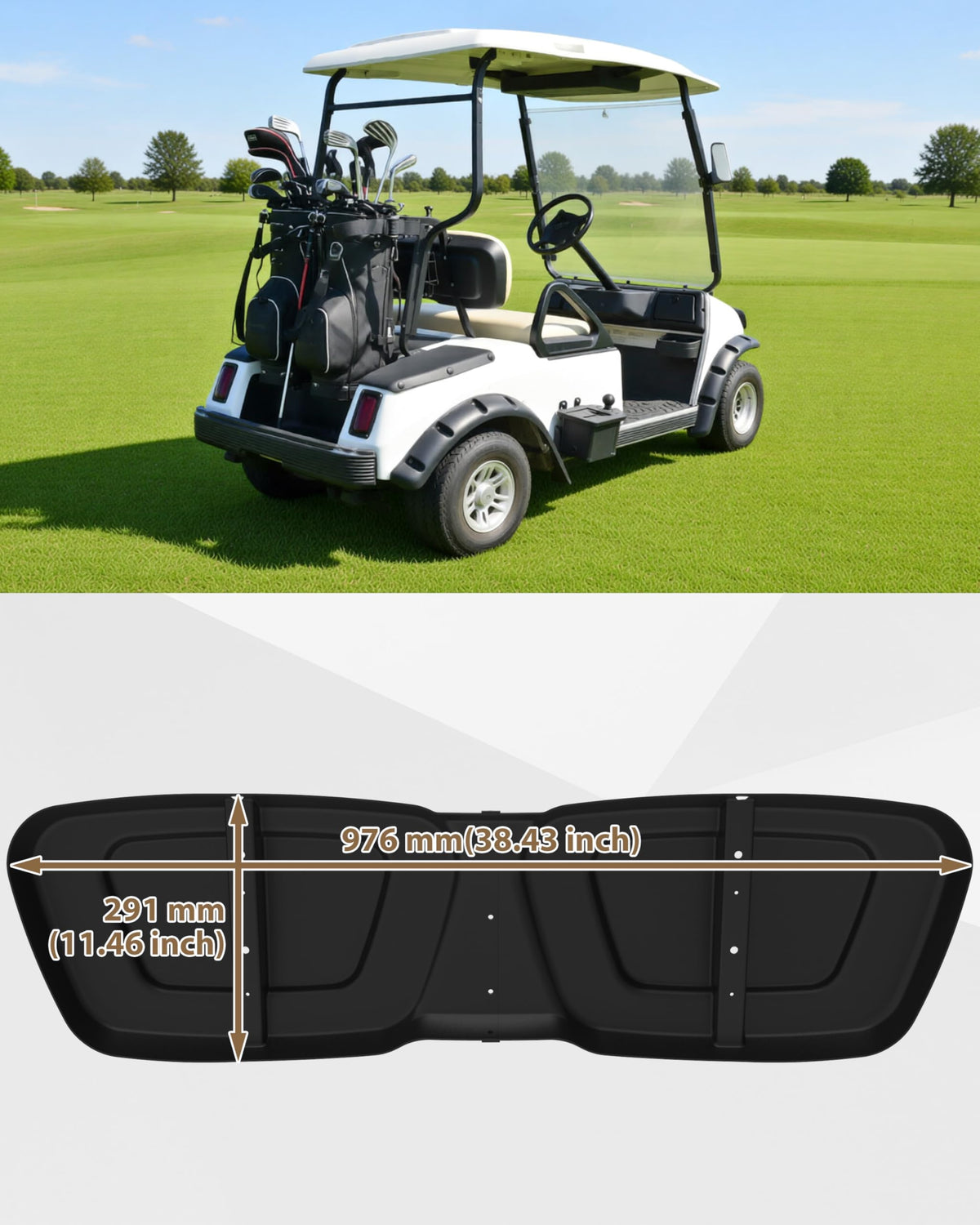 SAUTVS seat back cap provides comfortable, elastic coverage across the full seat area.