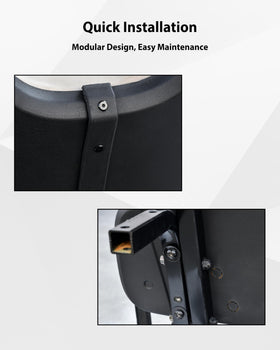 UV-resistant SAUTVS seat back cap protecting the rear area