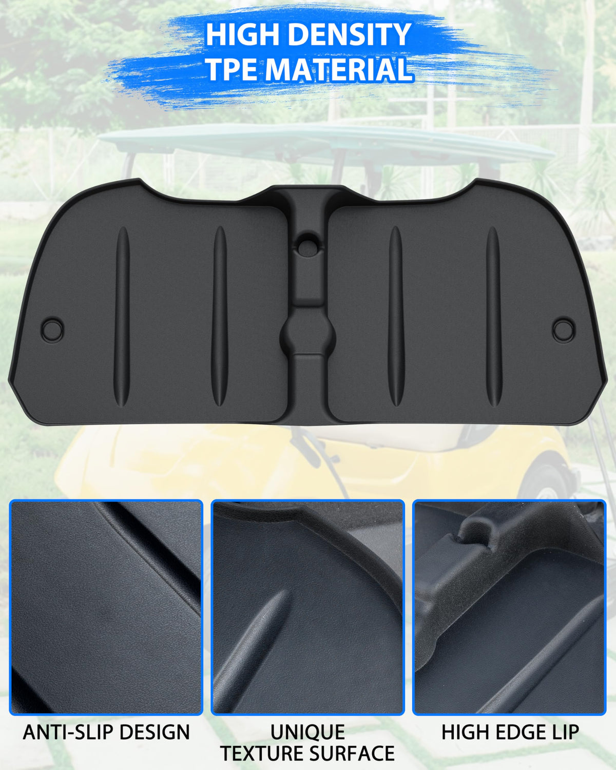 SAUTVS Textured non-slip surface closeup helps prevent slips when wet.
