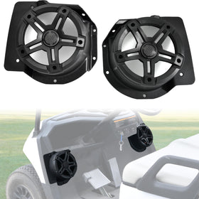SAUTVS under-dash kick speaker pod front view designed for Drive2 G29, enhancing driver-focused sound.