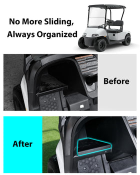 SAUTVS waterproof textured dash mat with non-slip grip for EZGO RXV Valor.
