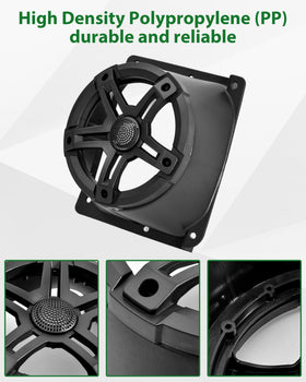 Weather-resistant design blocks mud, dirt, and water.