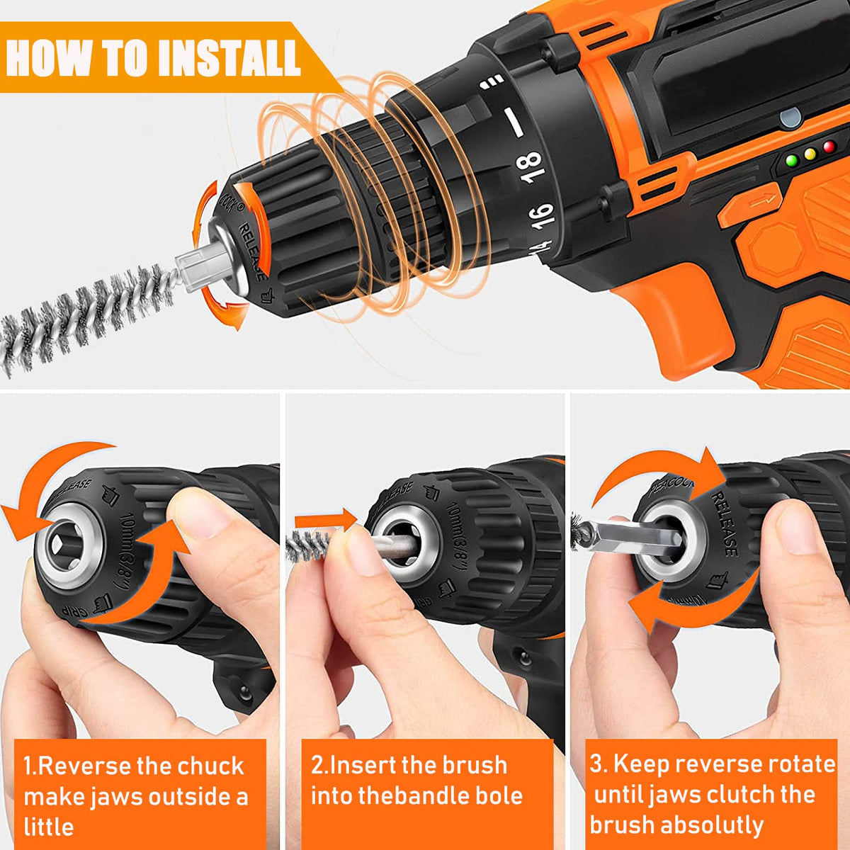 Sazoemao hand-held cleaning tool demonstrates comfortable grip.