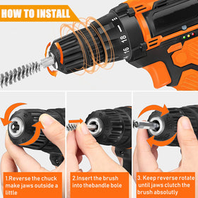 Sazoemao hand-held cleaning tool demonstrates comfortable grip.