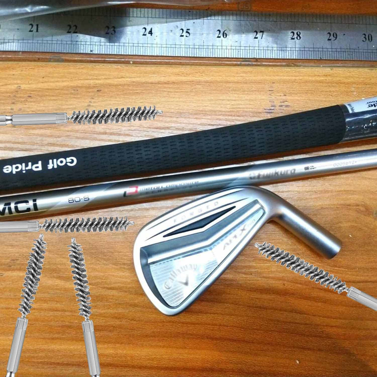 Sazoemao golf club head cleaning in detail with shiny finish.
