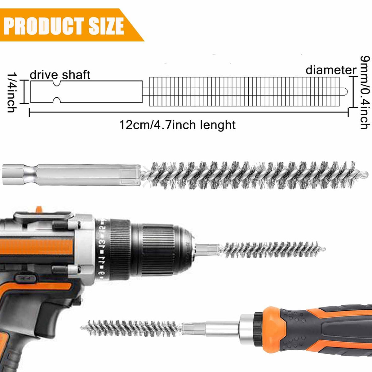 Sazoemao durable stainless steel brush body designed for reliability.