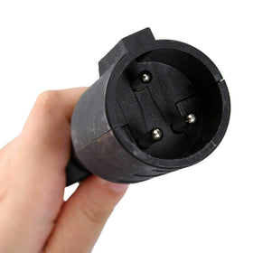 ScaAuto connector housing with pins and screws for easy installation.