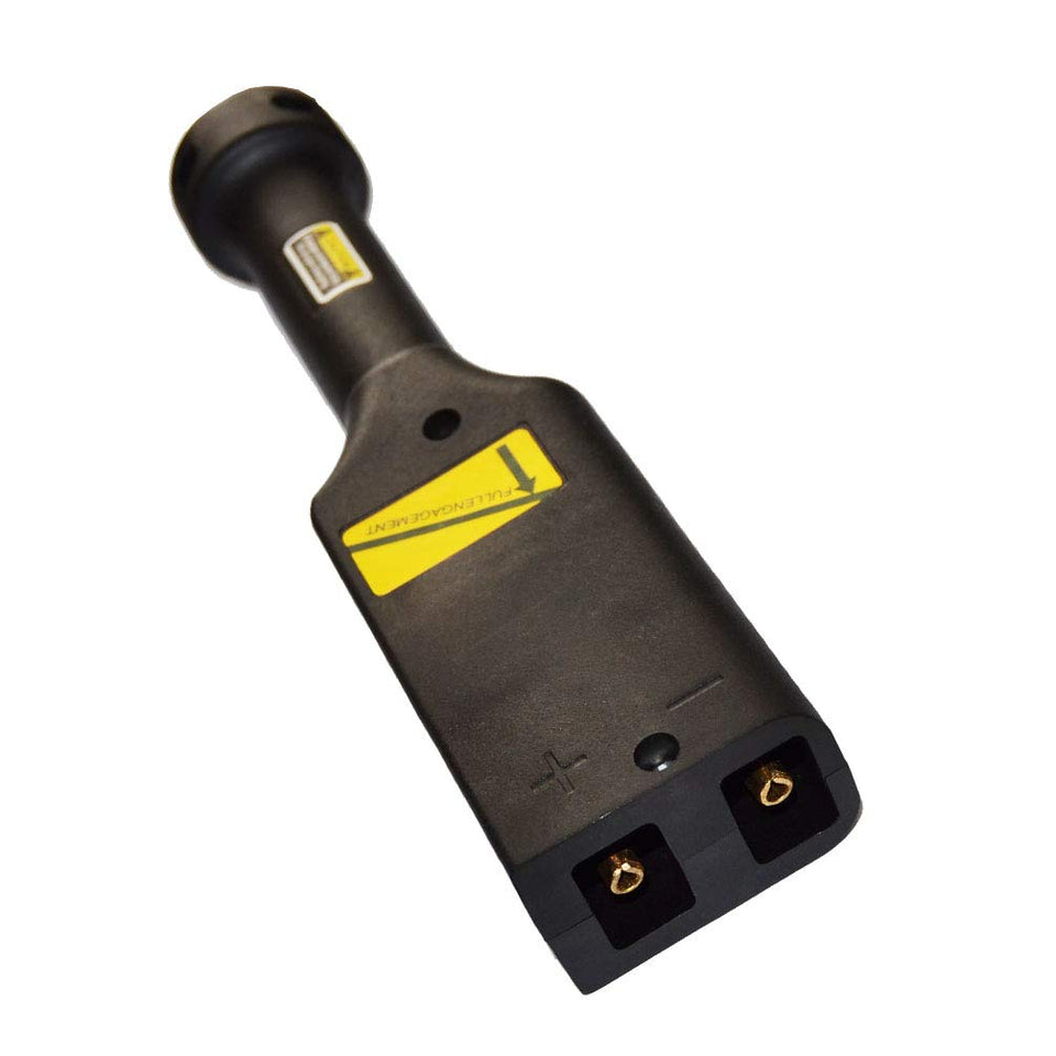 ScaAuto Powerwise handle plug for EZGO TXT carts ensures steady charge connections.