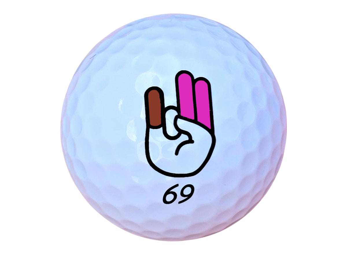 Scale Wear Design Shocker 69 prank golf ball enhances tee box humor