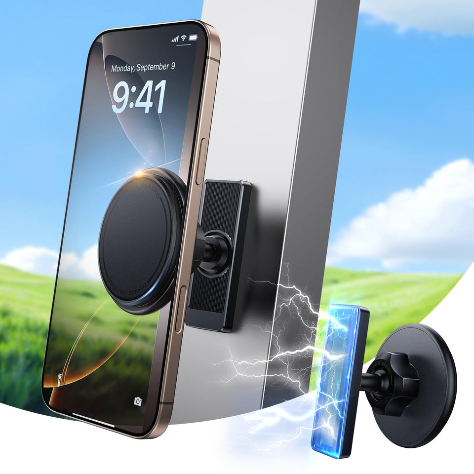 scenein magnetic golf cart phone holder base attaches securely to iron surfaces