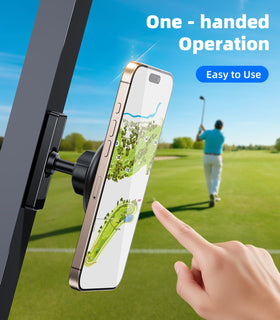 scenein magnetic golf cart phone holder with stripe magnets ensures stable attachment