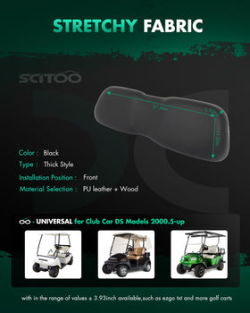 SCITOO backrest cushion adds lumbar support for longer golf cart rides.