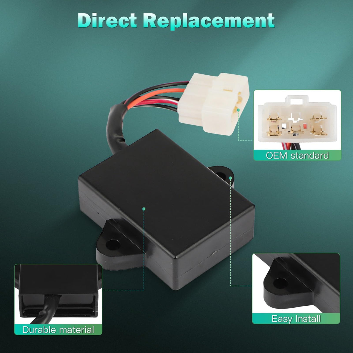 SCITOO CDI Box ignition function for reliable golf cart starts.