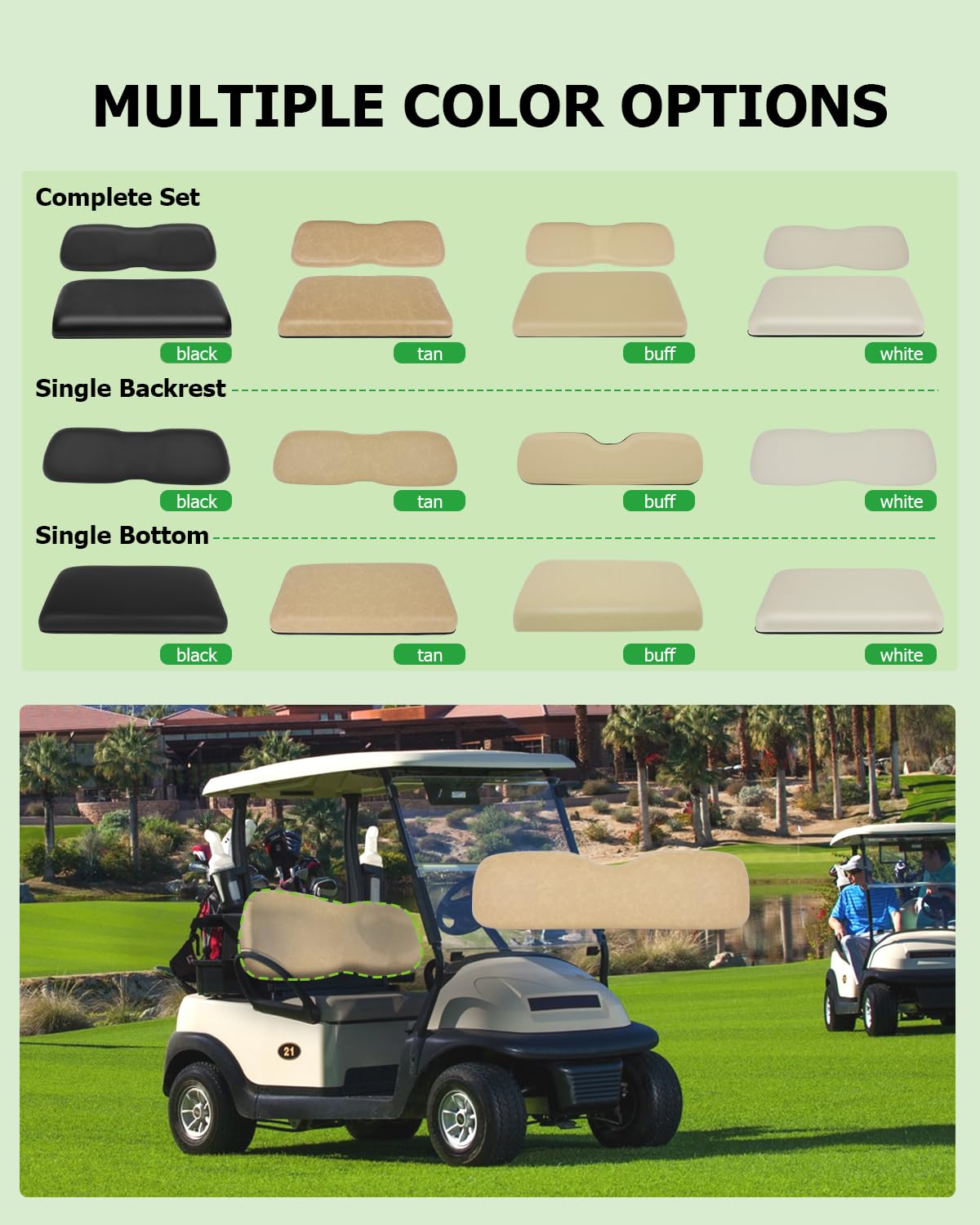 SCITOO cushion holes pre-made for easy fit and adjustment.