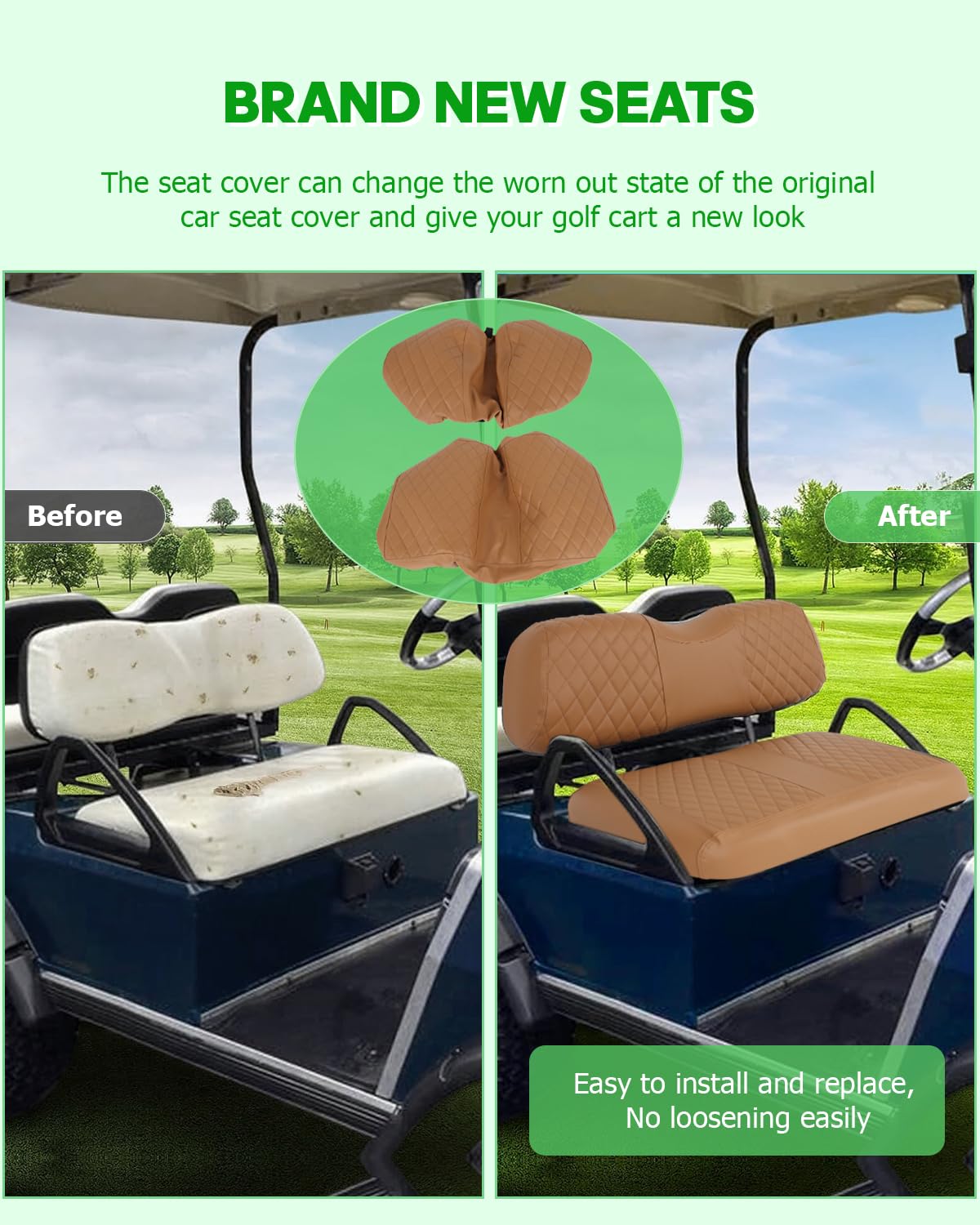 SCITOO EZGO TXT durable fabric in brown for long-lasting protection