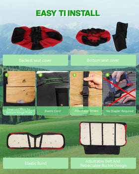 SCITOO durable fabric seat cover extends seat life and shields wear