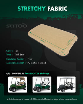 SCITOO EZGO TXT front seat installation demonstrates easy, secure replacement.