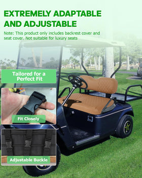 SCITOO EZGO TXT package includes front and backrest covers in brown