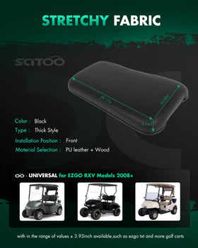 SCITOO side detail cushion for EZGO RXV shows precise fit