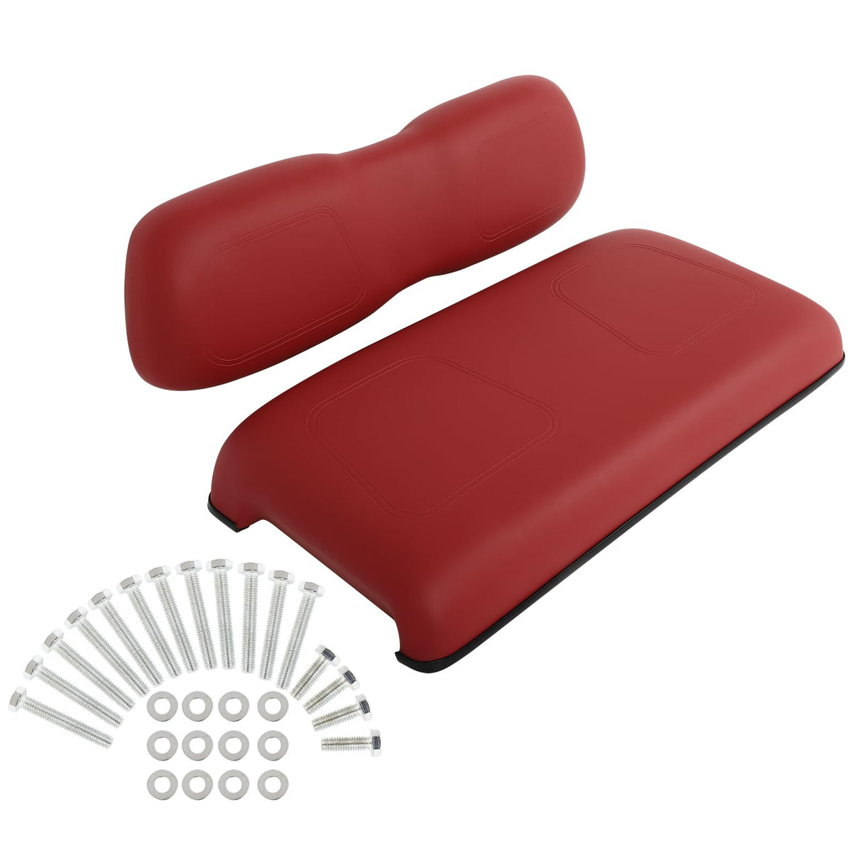 SCITOO front seat bottom cushion in burgundy enhances comfort on uneven fairways.