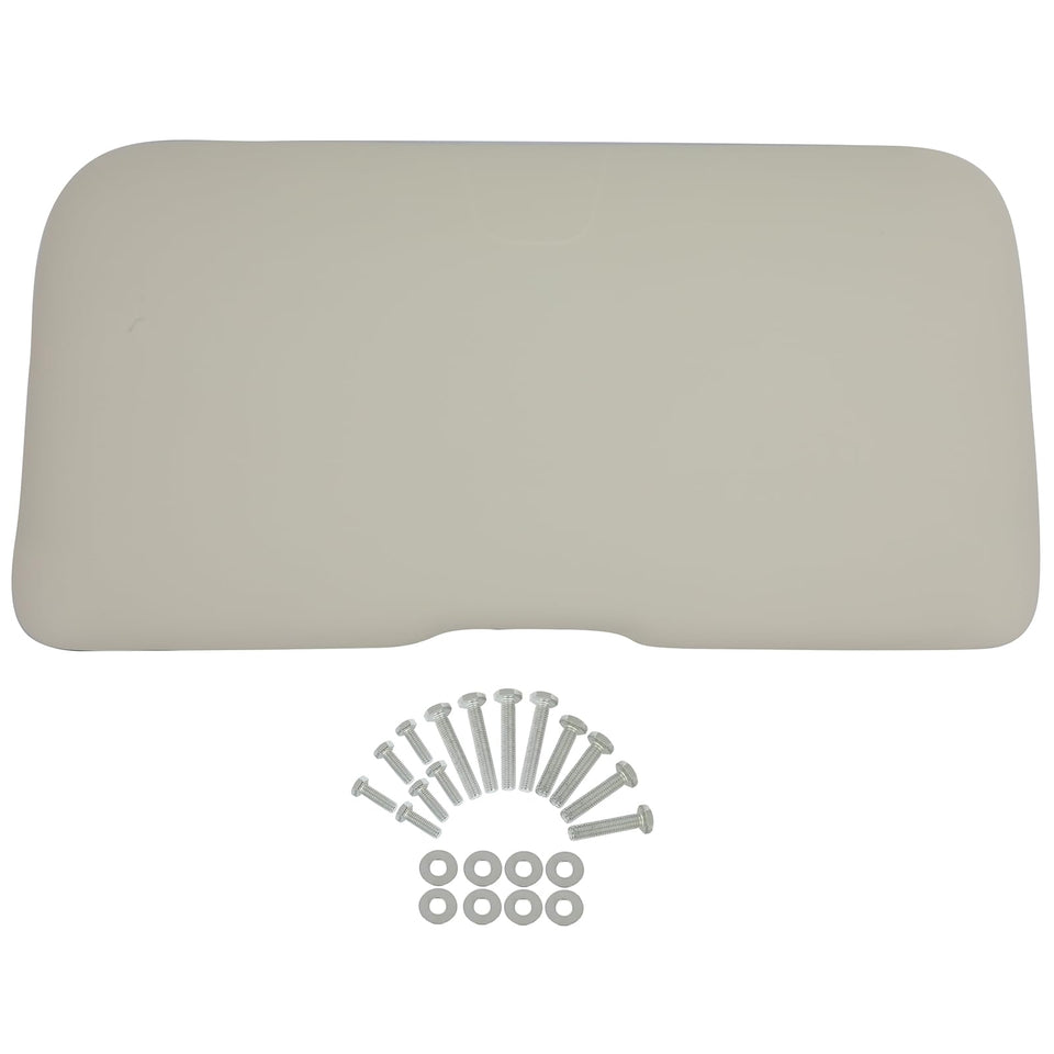 SCITOO front seat bottomt assembly on EZGO RXV enhances interior with a clean white cushion.