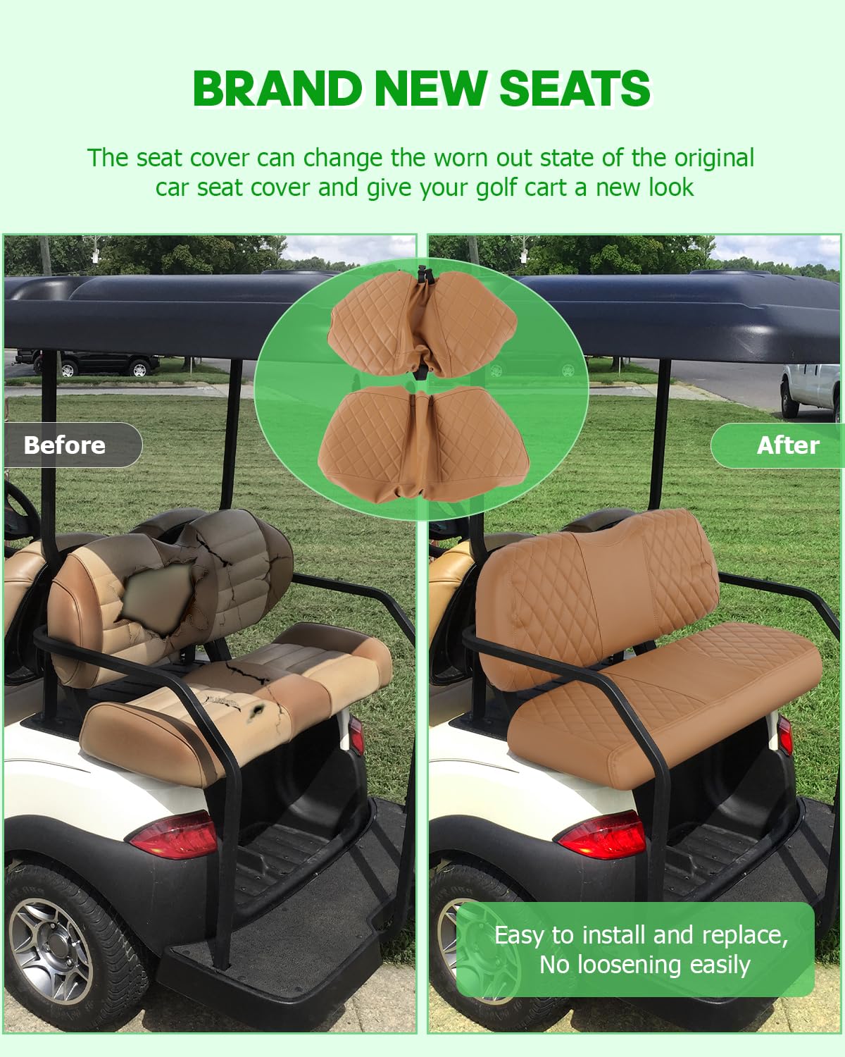 SCITOO durable-fabric seat cover resists wear and keeps seats looking newer.