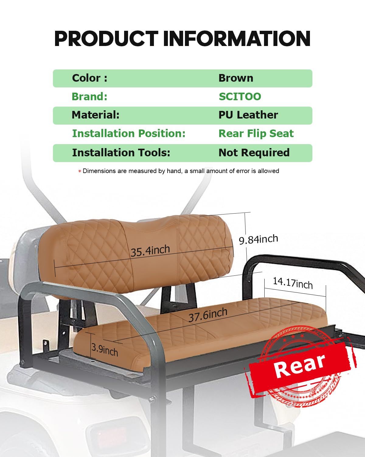 SCITOO seat-bottom cover shields cushions and extends seat life during daily trips.