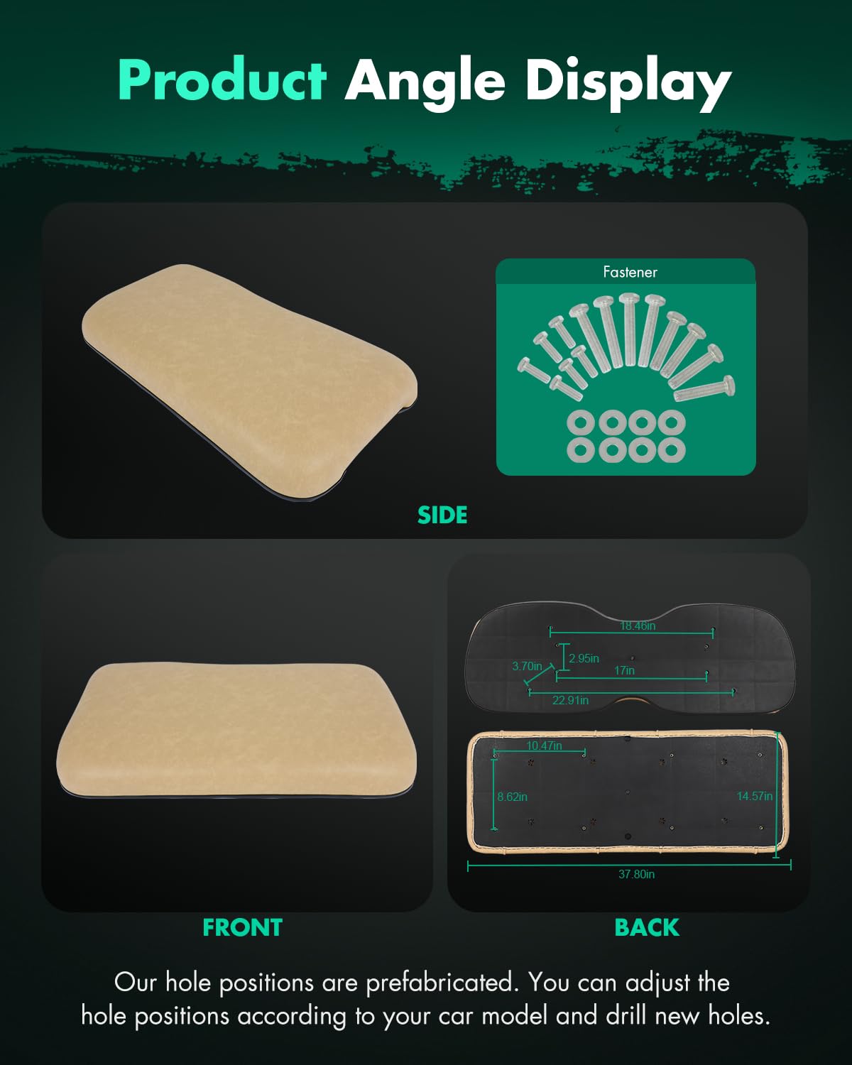 SCITOO installation guide for EZGO RXV front seat tan