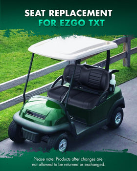 SCITOO installed cushion fit on EZGO RXV improves cart appearance