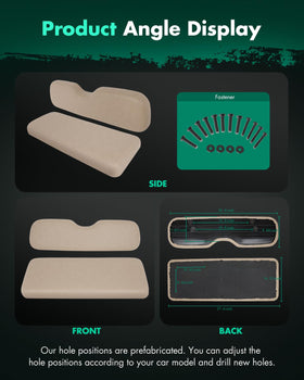 SCITOO cushions with pre-drilled holes enable quick installation.