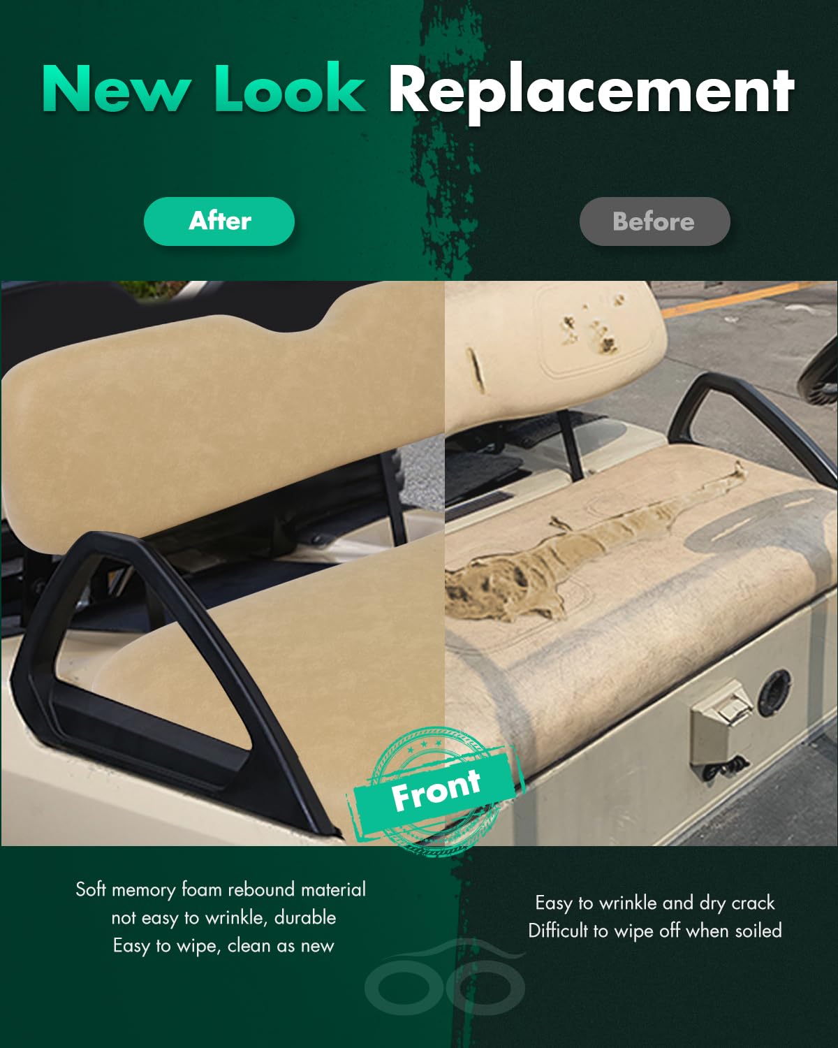 SCITOO pre-cut cushion holes tan for easy fitment