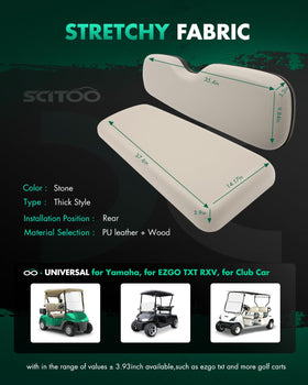 SCITOO rear seat back cushion in stone provides durable support.