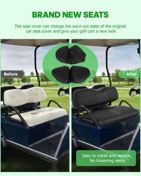 SCITOO soft black fabric seat cover enhances comfort and style.